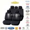 Huse auto universale pentru scaune - negru-gri