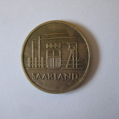 Saarland 20 Franken 1954 in stare foarte bună