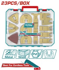 TOTAL - SET 23 PIESE ACCESORII MULTIFUNCTIONAL PowerTool TopQuality
