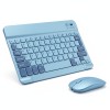 Set Tastatură și Mouse Bluetooth &ndash; Design Slim, Silențios, Re&icirc;ncărcabil, Culoare Bleo, Oem