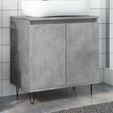 vidaXL Dulap de baie, gri beton, 58x33x60 cm, lemn prelucrat