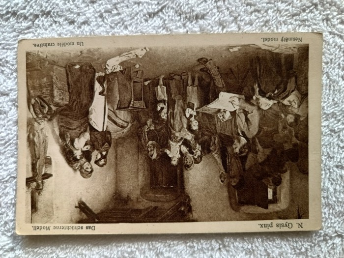 carte postala reproduce lucrare arta .