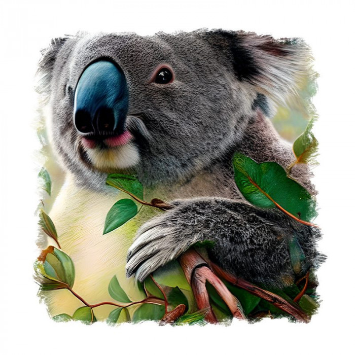 Sticker decorativ, Koala, Gri, 55 cm, 9739ST