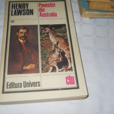 Povestiri din Australia - Henry Lawson,CARTE NOUA,1986