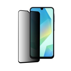 Folie de sticla privacy 111d pentru samsung galaxy a16 4g / a16 5g - protectie completa, black