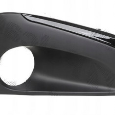 Grila bara Peugeot 208, 04.2012-, fata, Dreapta, cu ornament negru; cu gaura proiector; lateral