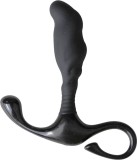 Stimulator Prostata Anal Negru Silicon ABS 10cm Vibrator Anus Barbati