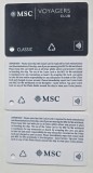 Card plastic cabina vas croaziera MSC World America sezonul inaugural Mai 2025, clasic