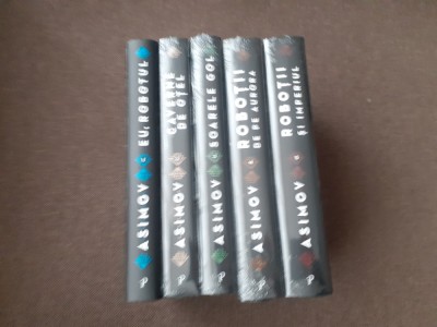 ASIMOV ROBOTII SERIA COMPLETA 5 VOLUME EDITIE DE LUX foto