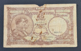 Belgia 20 francs franci 1919 deteriorata, Europa
