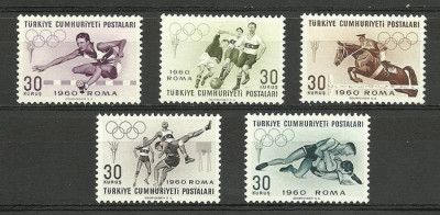 Turkey 1960 Sport, Olympic Games, Rome, MNH S.494 foto