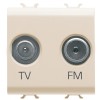 Priza TV+FM 2M Gewiss Chorus Ivory GW11381