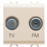 Priza TV+FM 2M Gewiss Chorus Ivory GW11381