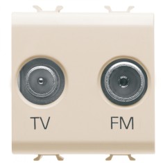 Priza TV+FM 2M Gewiss Chorus Ivory GW11381