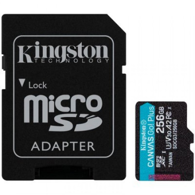Card memorie Kingston Canvas GO! Plus, 256 GB, Clasa 10 foto