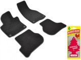 Covorase auto din mocheta Umbrella pentru Volkswagen Golf VI (2008-prezent) , Sisteme fixare rotunde + Odorizant Auto Bradut Wunder-Baum Zimt Apfel (M