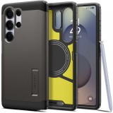 Husa MagSafe pentru Samsung Galaxy S25 Ultra S938, Spigen, Tough Armor, Gri