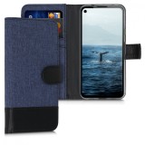 Husa pentru Google Pixel 4a, Textil, Albastru, 52250.17, Negru