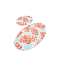 Set 2 Covorase baie Moss, 60 x 100 cm, 50 x 60 cm, Antiderapant, Multicolor