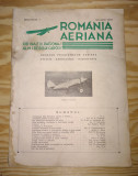 REVISTA AERONAUTICA - ROMANIA AERIANA - (IANUARIE) - ANUL 1937 - CAROL II