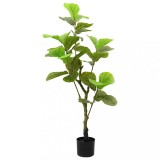 VidaXL Ficus artificial 30 de frunze 125 cm verde