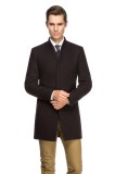 Palton barbati slim negru B114
