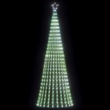 vidaXL Pom de Crăciun LED 475 LED-uri Alb Rece 247 cm