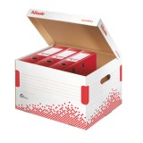 Container arhivare bibliorafturi carton ondulat Esselte Speedbox cu capac