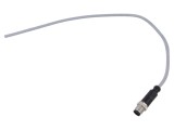 Conector M12 tată 4 pini drept HARTING cod A DeviceNet CANopen cu cablu 0,5m PVC