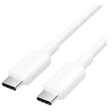 Cablu alimentare si date Vention, USB Type-C (T) la USB Type-C (T), 1m, 480 Mbps, 60W, PVC, alb, &quot;TRCWF&quot; (timbru verde 0.08 lei) -6922794783348