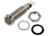 Lampă de control LED galbenă IP67 &Oslash;8,1mm