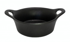 CULINARO CERAMICA Tava rotunda cuptor 12,5x5,5cm ceramica neagra (UN30-004-2-B) foto