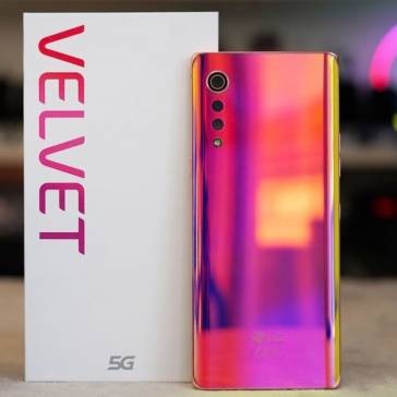 Capac Baterie LG Velvet 5G Rosu Service Pack foto