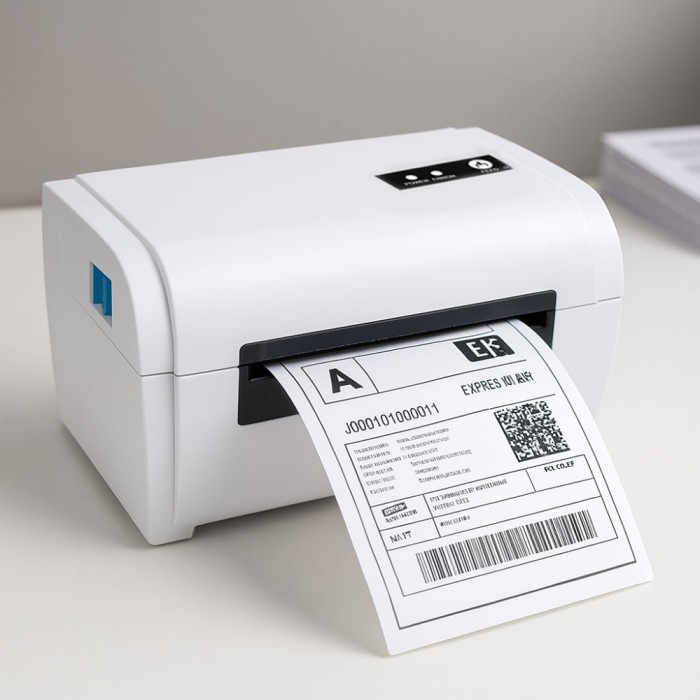 Imprimanta termica AWB, Wireless, Bluetooth, printare 110 mm, 203 DPI, iOS si Android, alb