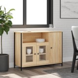 VidaXL Servantă, stejar sonoma, 100x35x75 cm, lemn prelucrat