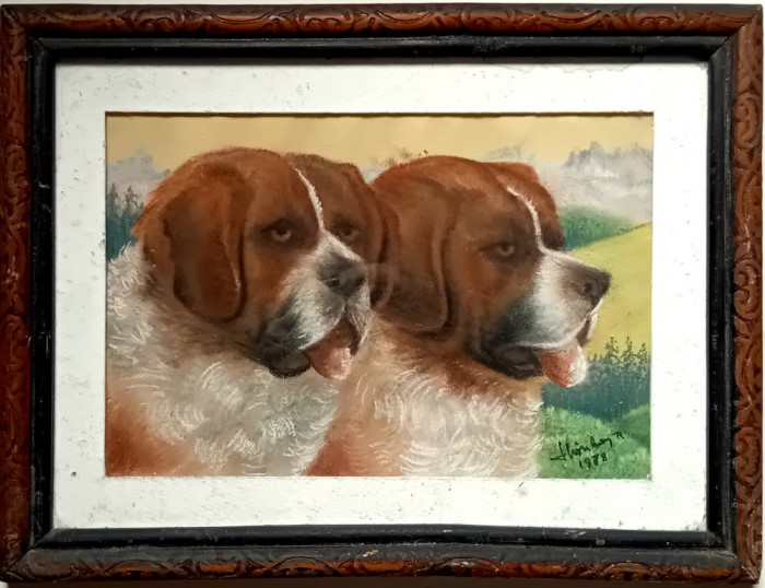 Doi frati, Saint Bernard - semnat ilizibil