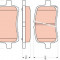 Set placute frana,frana disc CHEVROLET MALIBU Hatchback (2003 - 2008) TRW GDB1755