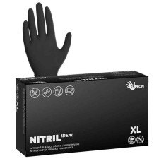 Mănuși NITRIL Black ESPEON - Negre Fără Pudră | Profesionale &amp; Ultra-Rezistente - XL - Negre