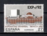 Spania 1992 - EXPO Mondială &#039;92, Sevilla, serie+2 MC+coliță, 8 poze, MNH