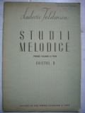 Studii Melodice pentru vioara si pian-Ludovic Feldman