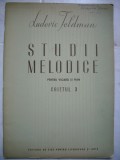 Studii Melodice pentru vioara si pian-Ludovic Feldman