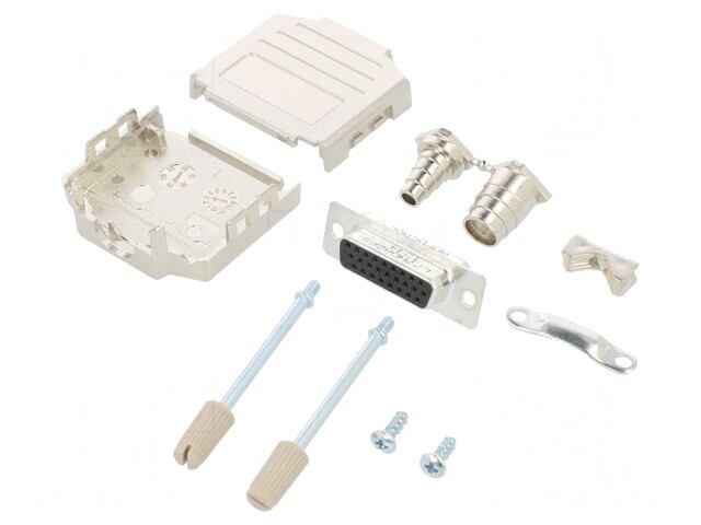 Conector D-Sub HD 26 Pin Mamă Lipire pe Cablu Gold Flash 11.5mm