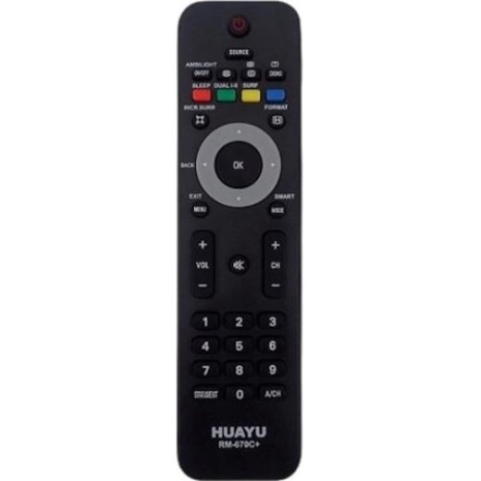 Telecomanda pentru TV Huayu Philips, Negru, RM-670C