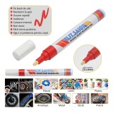 Set 12 buc marker vopsea rosu pe baza de ulei, impermeabil, uscare rapida