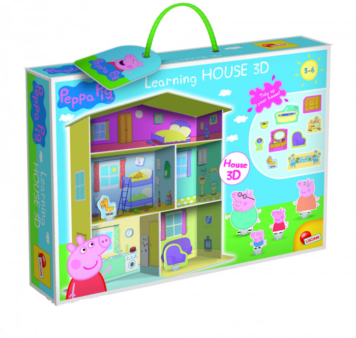 Lisciani Casuta 3D - Peppa Pig - Jucarie Educativa de inalta calitate pentru copii