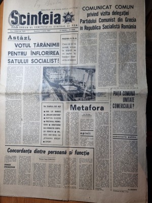 scanteia 5 martie 1967-votul taranimii pt inflorirea satului socialist foto
