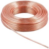 Rola cablu pentru boxe, 2 x 1.5 mm, lungime 10m, culoare rosu/transparent FAVLine Selection, Oem
