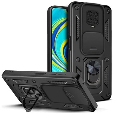 Husa pentru Xiaomi Redmi Note 9S / Note 9 Pro / Note 9 Pro Max - Techsuit CamShield Series - Black foto