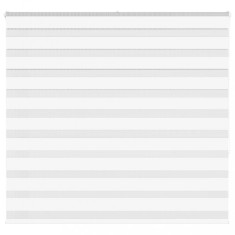 vidaXL Jaluzea tip zebra alb lățime țesătură 155,9 cm poliester