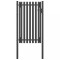vidaXL Poartă de gard grădină, antracit, 1 x 2,25 m, oțel